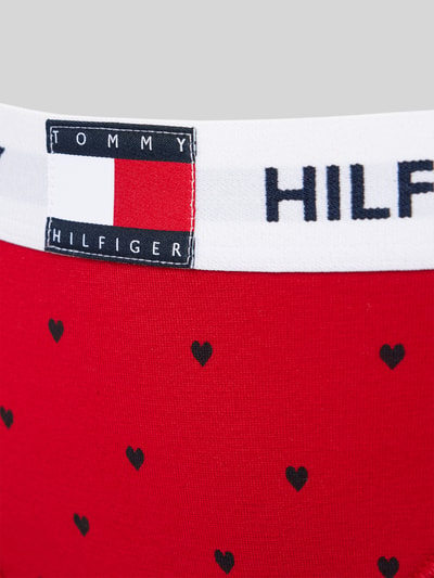 TOMMY HILFIGER String mit elastischem Logo-Bund Modell 'HERITAGE' Rot 2