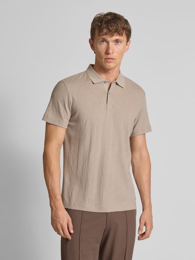 JOOP! Collection Regular Fit Poloshirt aus reiner Baumwolle Modell 'Bianco' Beige 4