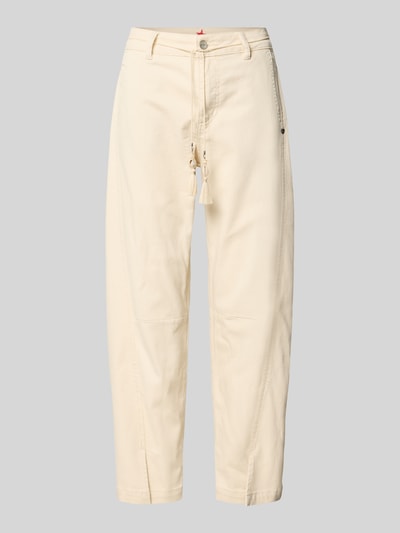 Buena Vista Barrel Fit Jeans mit Bindegürtel Ecru 2