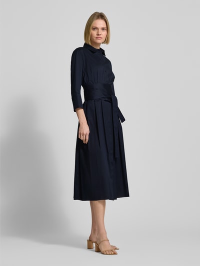 Windsor Hemdblusenkleid mit Bindegürtel Marine 1