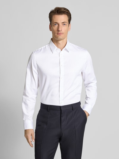 Jake*s Regular Fit Business-Hemd mit Kentkragen Weiss 4