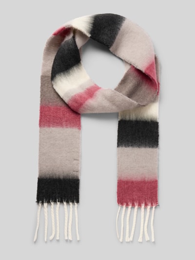 ICHI Schal mit Kordelabschlüssen Modell 'IAMOLLY' Rot 1