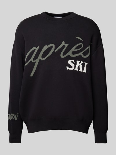 On Vacation Sweatshirt mit Statement-Print Modell 'Après Ski' Marine 2