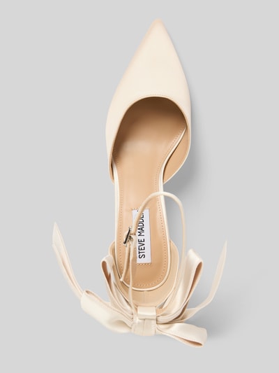Produktfoto, Pumps aus Zierschleife Modell 'Fiorela' von Steve Madden, kremowy odcień, spiczysty krój, ozdobna kokarda, wysokość obcasa 7 cm, wysokość cholewki 10 cm