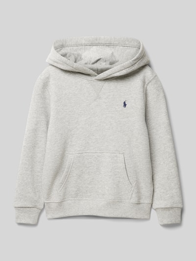 Polo Ralph Lauren Kids Hoodie met labelstitching Middengrijs gemêleerd - 1