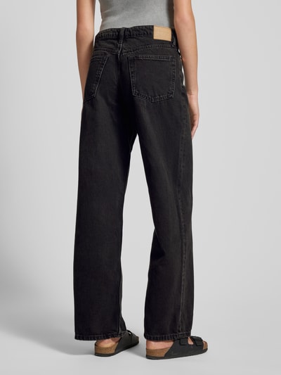 WEEKDAY Loose fit jeans in 5-pocketmodel, model 'Ample' Zwart - 5