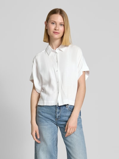 Selected Femme Relaxed Fit Bluse aus Viskose-Leinen-Mix Modell 'VIVA' Offwhite 4