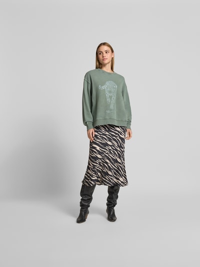 Lala Berlin Oversized Sweatshirt mit Motiv-Print Schilf 1