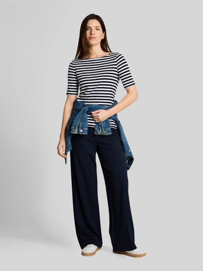 Tom Tailor Regular Fit T-Shirt aus reiner Baumwolle Marine 1