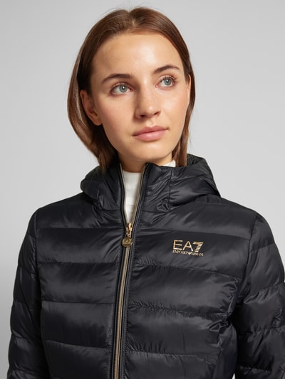 EA7 Emporio Armani Steppjacke mit Kapuze Black 3