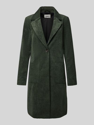 Only Regular Fit Cordmantel mit Reverskragen Modell 'ASTRID' Oliv 2