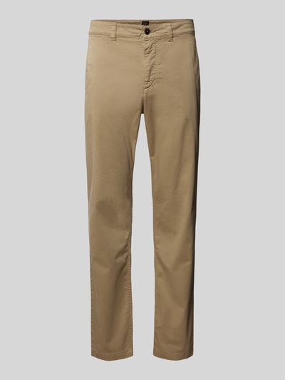 BOSS Orange Regular Fit Chino mit Gürtelschlaufen Beige 2