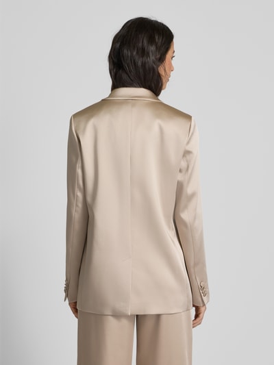 Jake*s Cocktail Regular fit blazer met paspelzakken Metallic beige gemêleerd - 5