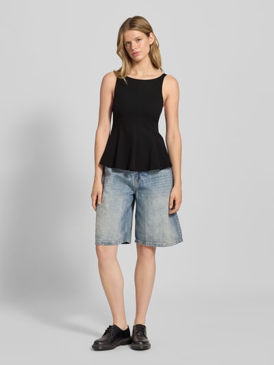 Gina Tricot Trägertop mit Rundhalsausschnitt Black 1