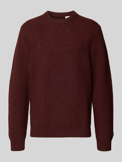 Levi's® Strickpullover mit gerippten Abschlüssen Dunkelbraun 2