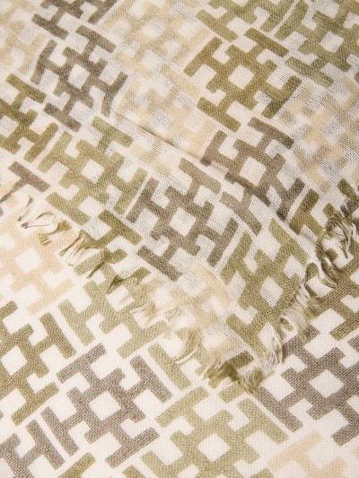 Hemisphere Schal aus Kaschmir-Mix mit Seiden-Anteil Schilf 2