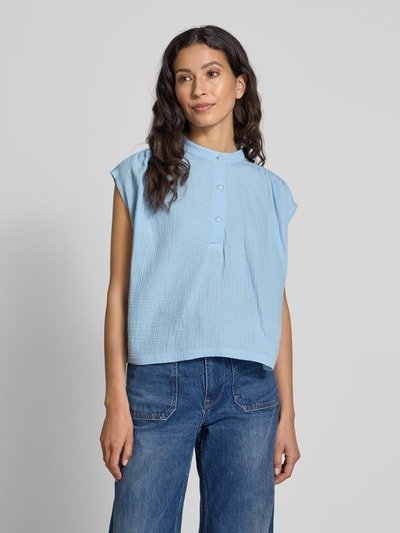 Rich & Royal Regular fit blousetop met knoopsluiting Lichtblauw - 4