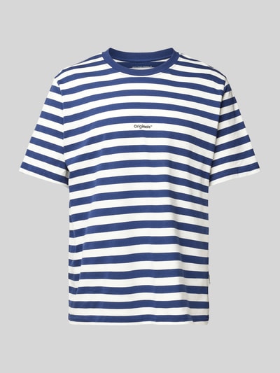 Jack & Jones T-Shirt mit Label-Print Modell 'VESTERBRO' Dunkelblau 2