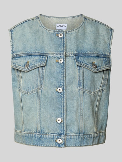 Jake*s Casual Weste in Denim-Optik Jeansblau 2