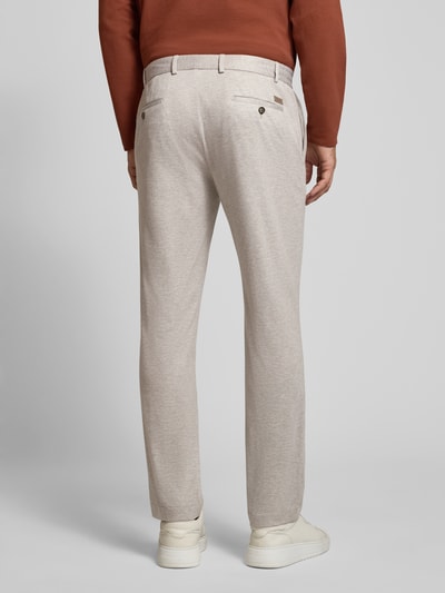 JOOP! COLLECTION Spodnie o kroju slim fit z trokiem model 'Sake' Beżowy 5