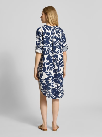 ZABAIONE Tunikakleid mit verlängertem Rückteil und Tunikakragen Marine 5