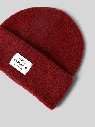 MADS NØRGAARD Beanie van scheerwolmix, model 'Tosca Anju' Bordeaux - 2