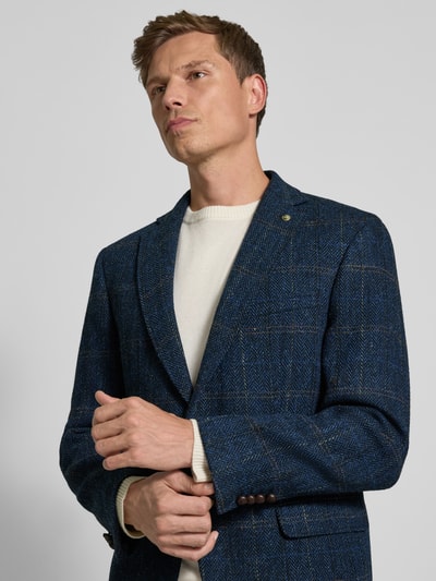 Carl Gross Harris Tweed colbert van scheerwol, model 'Theo' Blauw - 3