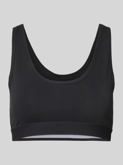 Snocks Bustier mit elastischem Bund und Label-Detail Black 1