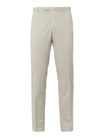 MCNEAL Pantalon met rechte pasvorm en geweven motief Beige - 2