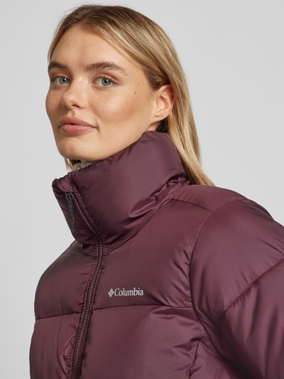 COLUMBIA Steppjacke mit Label-Print Pflaume 3