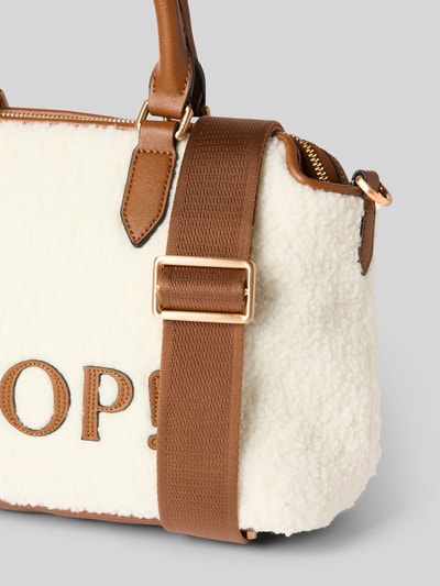 JOOP! Handtasche mit Label-Detail Modell 'lanoso' Ecru 3