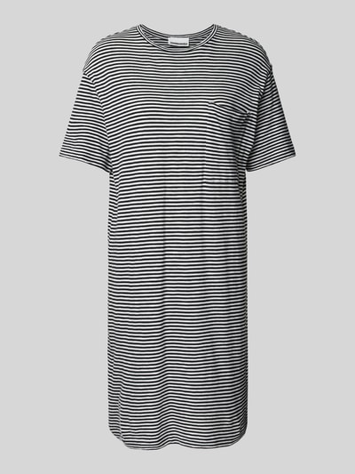 Armedangels Knielanges T-Shirt-Kleid mit Streifenmuster Modell 'CHAARA' Black 2