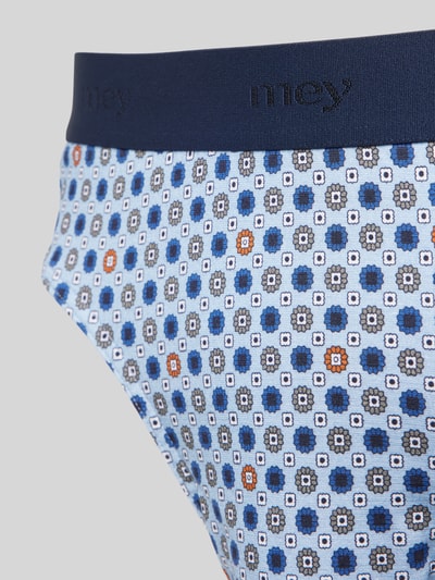 Mey Slip met bloemenmotief Blauw - 2