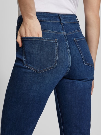 Christian Berg Woman Straight Fit Jeans mit Gürtelschlaufen und Viskose-Anteil Dunkelblau 3