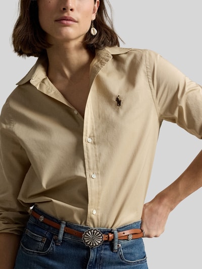 Polo Ralph Lauren Relaxed Fit Hemdbluse aus reiner Baumwolle Beige 3