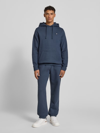 Wood Wood Sweatpants mit elastischem Bund Blau 1
