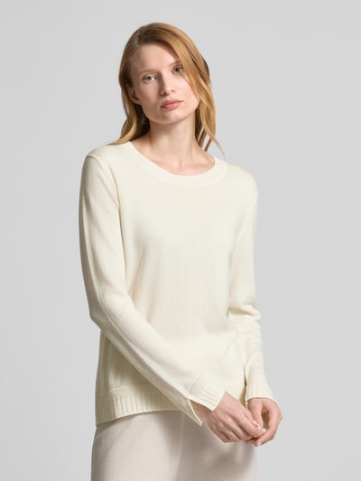 LIU JO SPORT Strickpullover mit Label-Stitching Offwhite 4