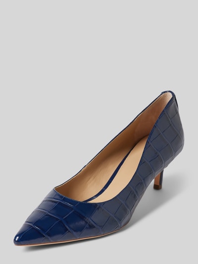 Lauren Ralph Lauren Lederpumps mit Strukturmuster Modell 'ADRIENNE' Marine 1