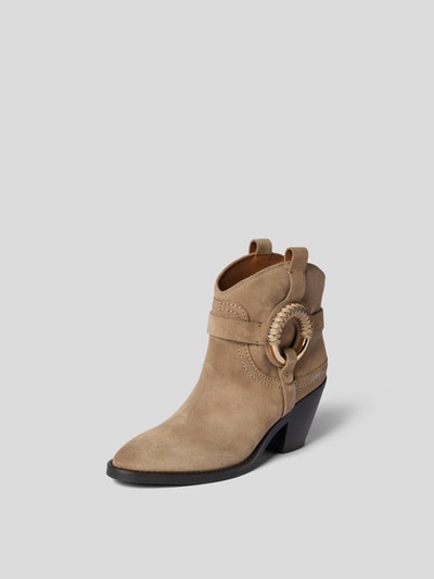 See by Chloé Stiefeletten aus Leder Beige 2