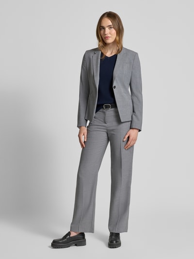 Christian Berg Woman Gebreide pullover met V-hals Donkerblauw - 1