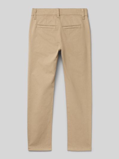 s.Oliver RED LABEL Chinosy o kroju slim fit z mieszanki bawełny Camel 3