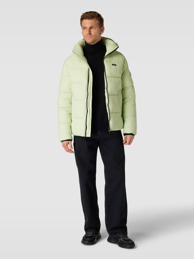 CK Calvin Klein Steppjacke mit Label-Patch Neon Gruen 1