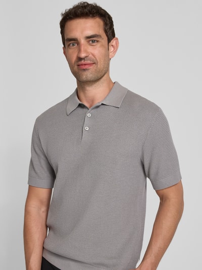 Jack & Jones Premium Regular Fit Poloshirt mit Knopfleiste Modell 'COOPER' Mittelgrau 3