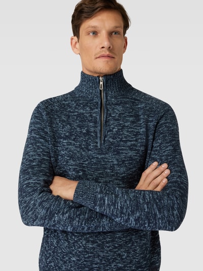 Tom Tailor Gebreide pullover met schipperskraag Blauw - 3