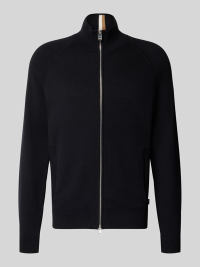 BOSS Kurtka o kroju regular fit z dzianiny z mieszanki żywej wełny model ‘H-IDINO’ Czarny 2