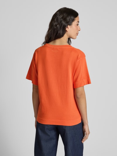 Marc O'Polo Loose Fit T-Shirt mit aufgesetzter Satin-Tasche Orange 5