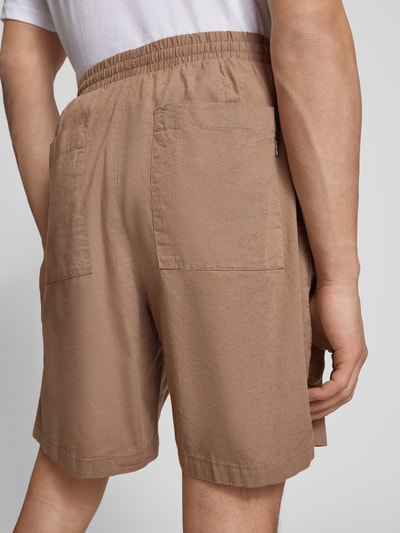 REVIEW Shorts mit elastischem Bund Taupe 3