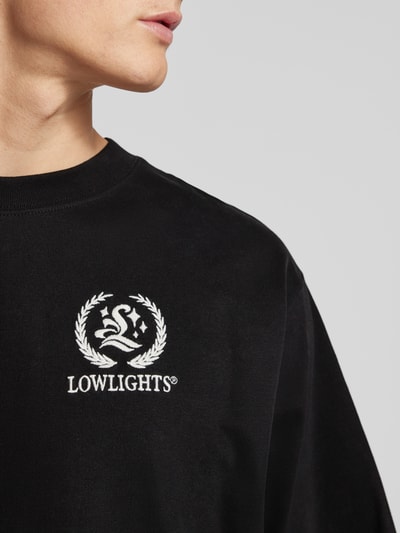 Low Lights Studios T-Shirt mit Label-Stitching Black 3