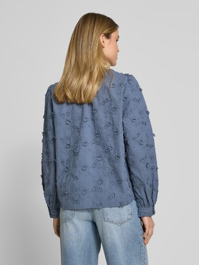 Jake*s Casual Regular Fit Bluse mit Stehkragen Jeansblau 5