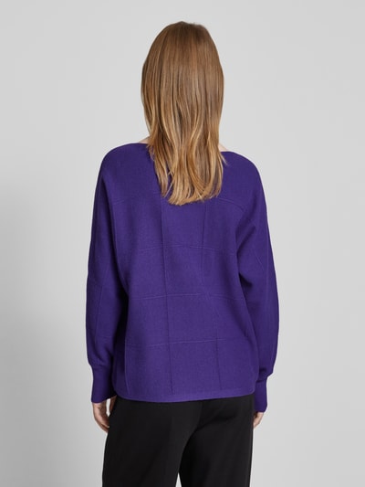 Betty Barclay Wollpullover mit Strukturmuster Lila 5